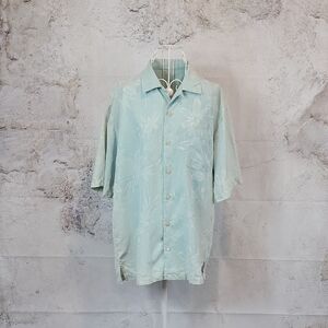 Tommy Bahama Silk Camp Shirt Vintage Island Style Button-up Mens Size M